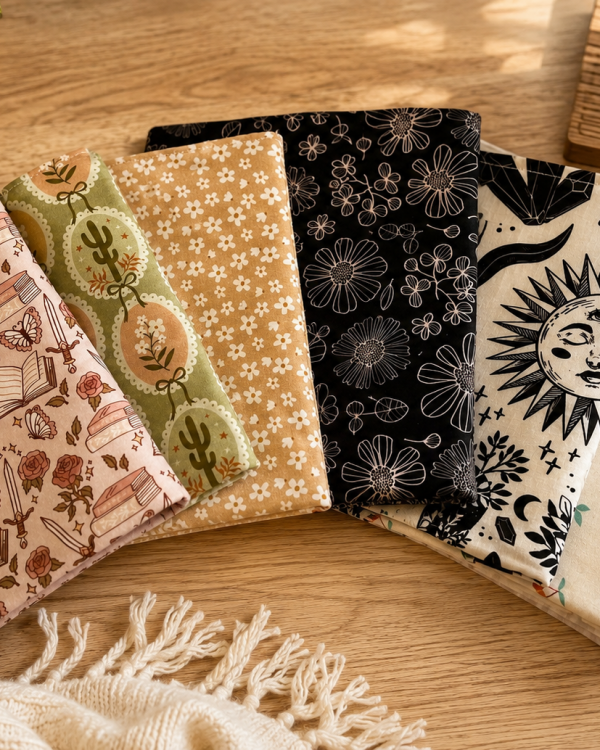 Large Cotton Book Sleeve